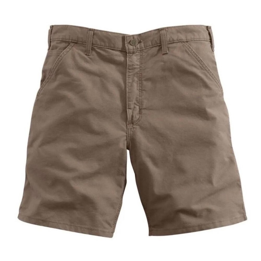 Carhartt Size 44 Cargo Shorts Light Brown Cotton Ringspun Canvas Flat Front Mens